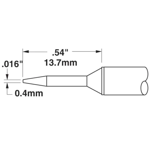 ראש לידית מלחם - METCAL CVC-7CN1304A - CONICAL 0.4MM METCAL