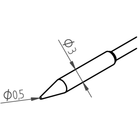 ראש לידית מלחם - ERSA 0462PDLF005 - PENCIL 0.5MM ERSA