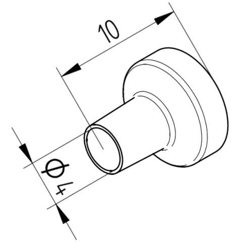 ראש לידית מלחם (אוויר חם) - ERSA 0472BR - ROUND 4.0MM ERSA