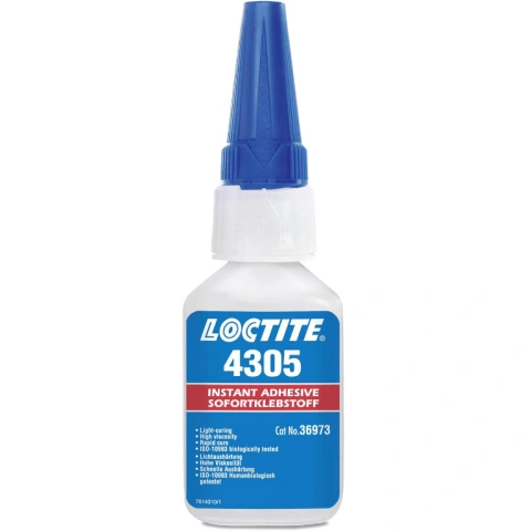 דבק LOCTITE 4305 - UV - בקבוק 28 מ''ל LOCTITE