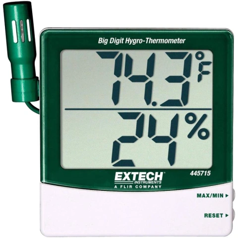 מד טמפרטורה ולחות דיגיטלי - EXTECH 445715 - IN/OUT EXTECH INSTRUMENTS