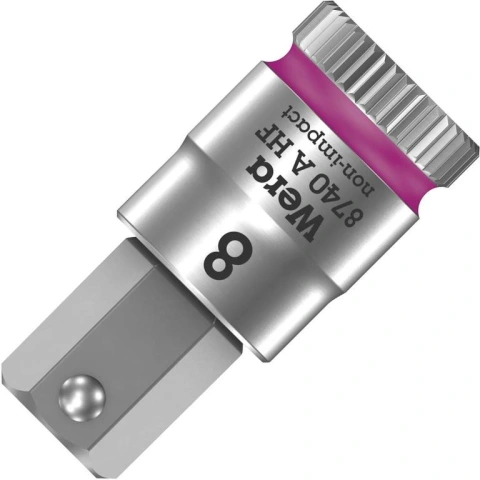 ביט אלן 8MM למפתח ''1/4 - WERA ZYKLOP 8740 WERA