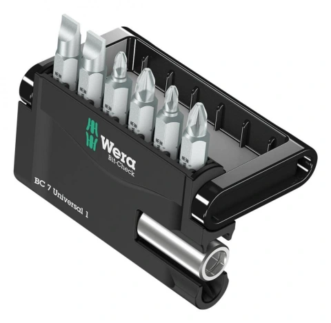 סט ביטים מקצועי - 7 יחידות - WERA BIT CHECK 7 UNIVERSAL 1 WERA