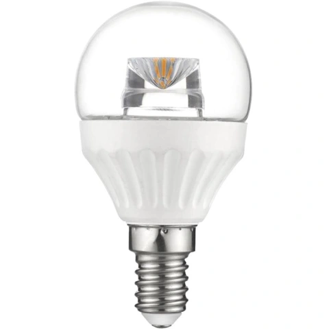 נורת WARM WHITE LED 5W - הברגה E14 - עדשה שקופה PRO-ELEC