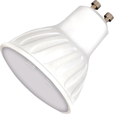 נורת WARM WHITE LED 7W - חיבור GU10 - עדשה חלבית PRO-ELEC