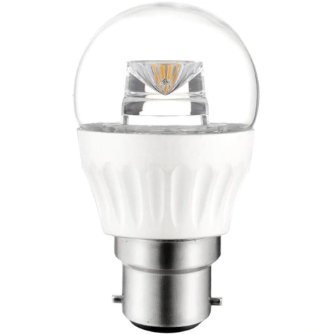 נורת WARM WHITE LED 5W - חיבור B22 - עדשה שקופה PRO-ELEC