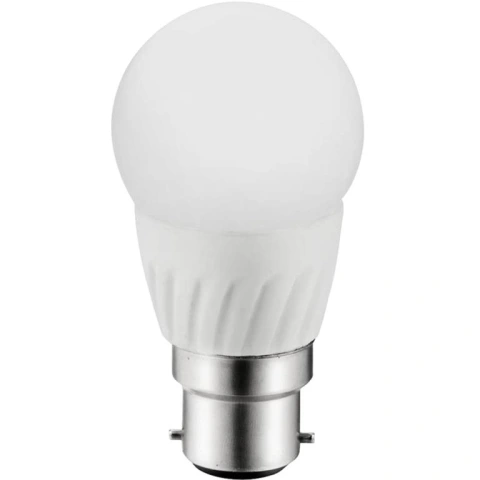 נורת COOL WHITE LED 3W - חיבור B22 - עדשה חלבית PRO-ELEC