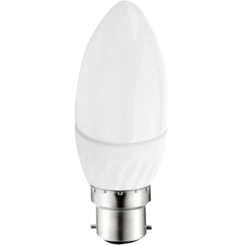 נורת DAYLIGHT LED 5W - חיבור B22 - עדשת נר חלבית PRO-ELEC