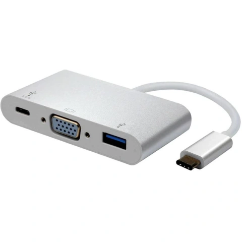 כבל מתאם - ROLINE USB3.1 TYPE C ~ VGA / USB ROLINE