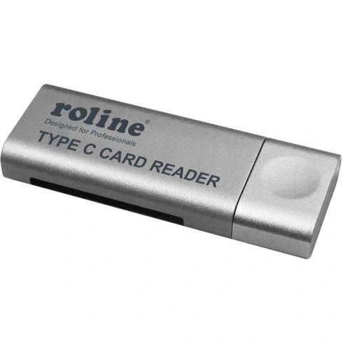 מיני קורא כרטיסי זיכרון אוניברסלי USB TYPE C ROLINE