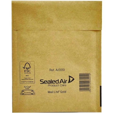 מעטפות מרופדות גודל SEALED AIR MAIL LITE GOLD - 160X110MM - A SEALED AIR