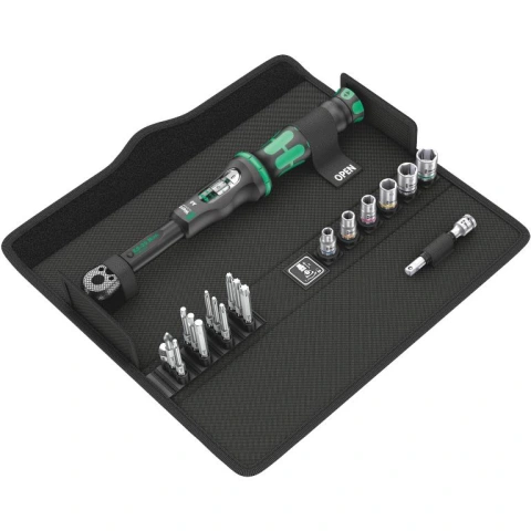 מפתח מומנט מתכוונן ''1/4 - WERA CLICK TORQUE A 6 SET 1 WERA