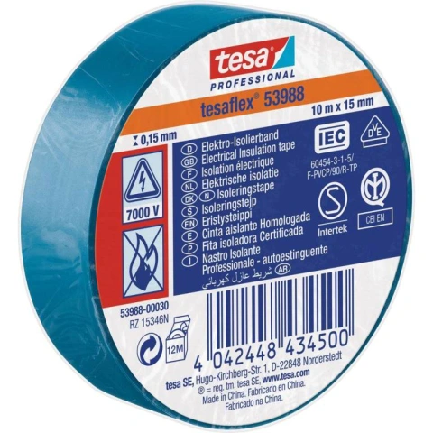 איזולירבנד מקצועי כחול - TESA 53988 - 19MM X 25M TESA