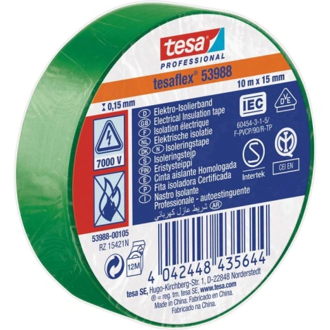 איזולירבנד מקצועי ירוק - TESA 53988 - 19MM X 25M TESA