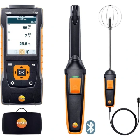 מודד ספיקת אוויר דיגיטלי - TESTO 440 INDOOR COMFORT COMBO KIT TESTO