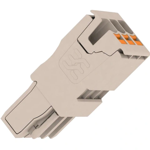 מחבר טרמינל בלוק - 3WAY , 2.5MM² , 24A , 800V , GREY WEIDMULLER