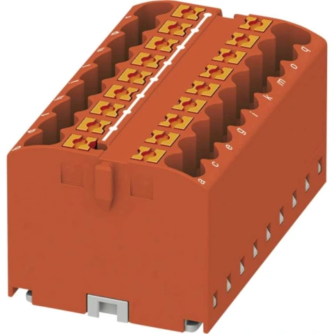 מחבר טרמינל בלוק - PTFIX 18X2,5 RD - 18 POLE , 24A , 500V PHOENIX CONTACT