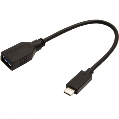 כבל 0.15M - USB3.1 C(M) ~ USB3.0 A(F) - USB OTG ROLINE