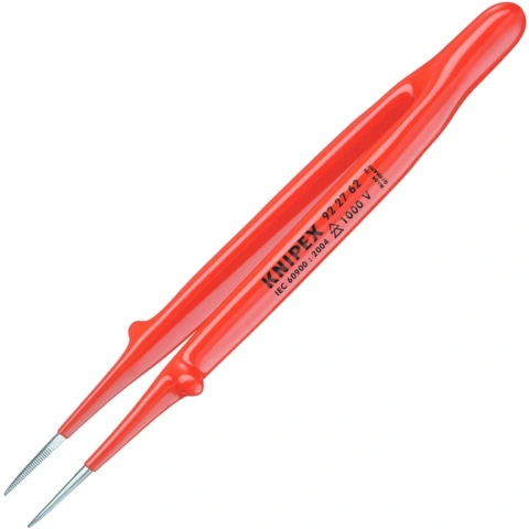 פינצטה מקצועית מבודדת - KNIPEX 92 27 62 - STRAIGHT KNIPEX