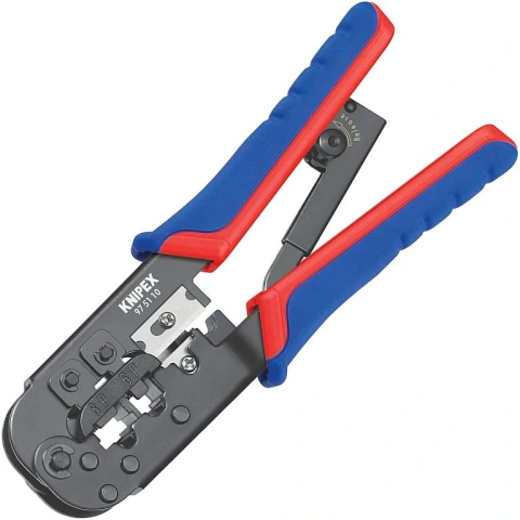 לוחץ רצ'ט אוניברסלי למחברי תקשורת - KNIPEX 97 51 10 KNIPEX