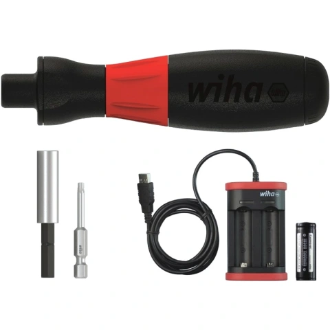 מברגה תעשייתית נטענת - WIHA INDUSTRIAL E-SCREWDRIVER SET WIHA