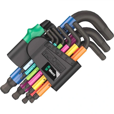 סט מפתחות אלן כדורי מ''מ - WERA 950/9 SPKS WERA