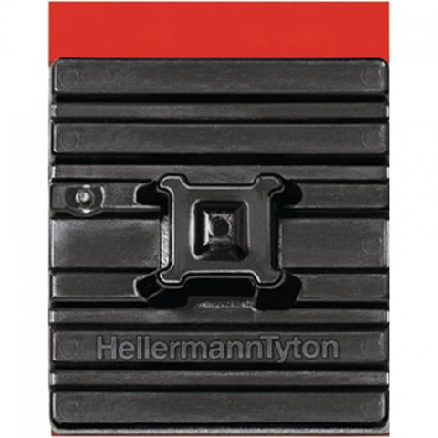 בסיסים שחורים נדבקים לאזיקונים - FLEXTACK - 28MM X 28MM HELLERMANN TYTON