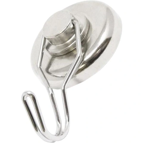 מגנט - NEODYMIUM POT WITH SW HOOK - PLAIN - 32MM X 15MM ECLIPSE MAGNETICS