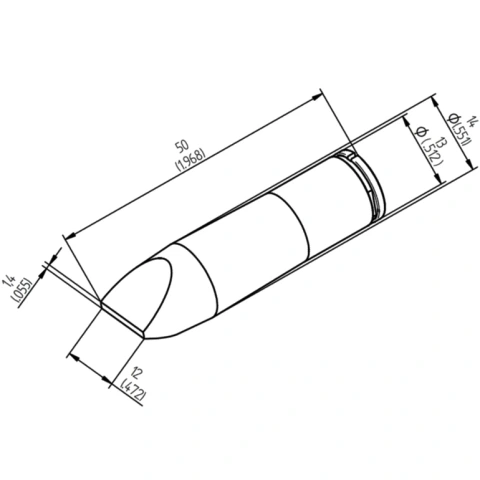 ראש לידית מלחם - ERSA 0242CDLF120 - CHISEL 12MM ERSA