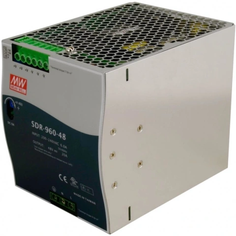 ספק כוח AC/DC לפס דין - 960W - 180V~264V ⇒ 24V / 40A MEAN WELL