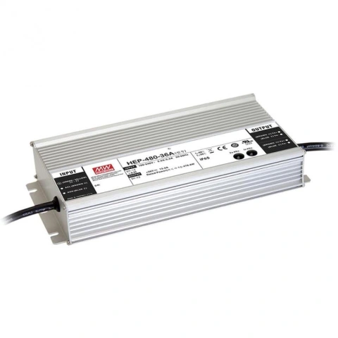 ספק כוח AC/DC לשאסי - 480W - 90V~305V ⇒ 24V / 20A MEAN WELL