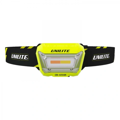 פנס ראש מקצועי נטען - UNI-LITE CRI-H200T - 200 LUMENS UNI-LITE