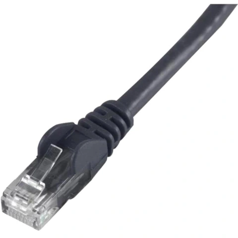 כבל רשת יצוק - CAT6 0.5M - בידוד שחור PRO-SIGNAL