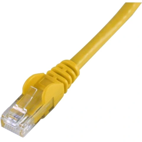 כבל רשת יצוק - CAT6 0.2M - בידוד צהוב PRO-SIGNAL