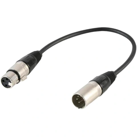 כבל מתאם - PULSE PLS00348 - XLR 3P (F) ~ XLR 5P (M) - 200MM PULSE