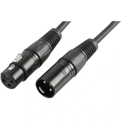 כבל הגברה PULSE PLS00189 - XLR 3P (M) ~ XLR 3P (F) - 0.5M - DMX PULSE