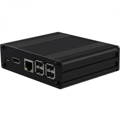 קופסת זיווד תעשייתית - RASPBERRY PI-BOX PRO 3 - BLACK MULTICOMP PRO