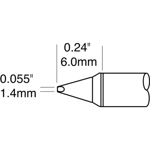 ראש לידית מלחם - METCAL STTC-838 - CONICAL 1.5MM METCAL