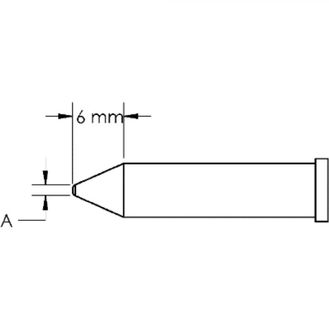 ראש לידית מלחם - METCAL GT6-CN0005P - CONICAL 0.5MM METCAL