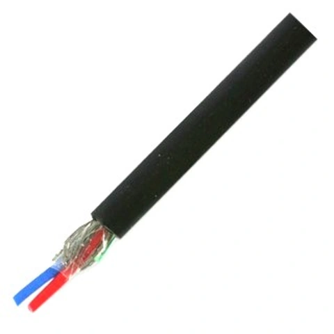 כבל פיקוד גמיש - 2 גידים 24AWG + סיכוך רשת MULTICOMP PRO