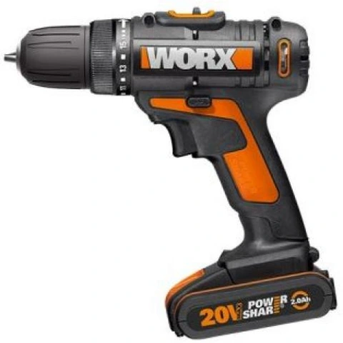 מברגה / מקדחה נטענת Worx 20V WX101.7 - כולל סוללה WORX PROFESSIONAL