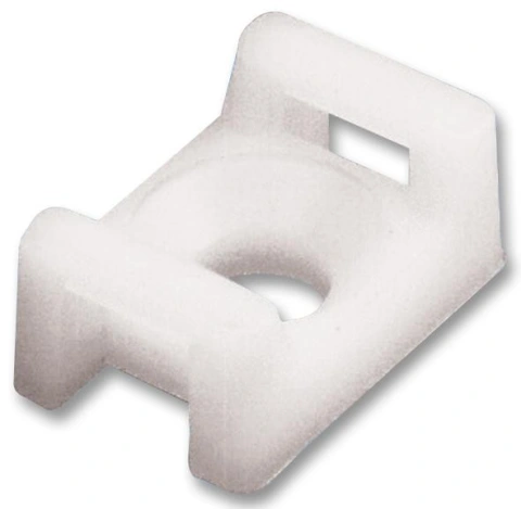 Cable Tie Mount, Low Profile, Screw, 5 mm, Natural, Nylon 6.6 (Polyamide 6.6), 9.5 mm, 15.8 mm PANDUIT