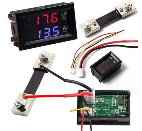 10/50/100A Voltmeter Ammeter LED Dual Digital Volt Amp Meter Test Tester Gauge General Electronic Devices