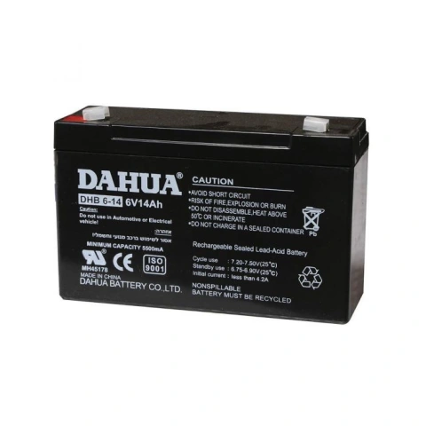 מצבר 6V 14AH Dahua Battery