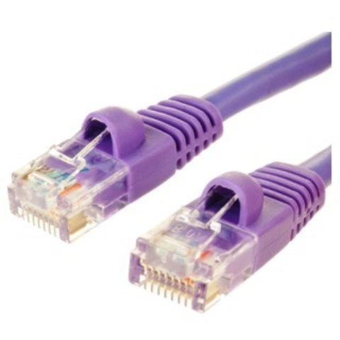 כבל רשת יצוק CAT5E 10M - בידוד סגול PRO-SIGNAL