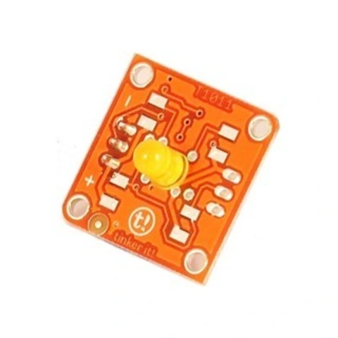 מודול תאורה - TINKERKIT 5MM YELLOW LED MODULE ARDUINO