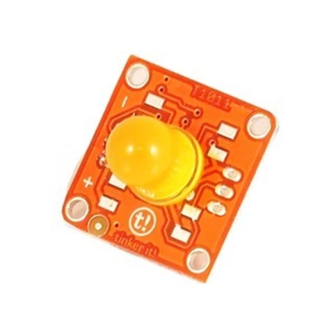 מודול תאורה - TINKERKIT 10MM YELLOW LED MODULE ARDUINO