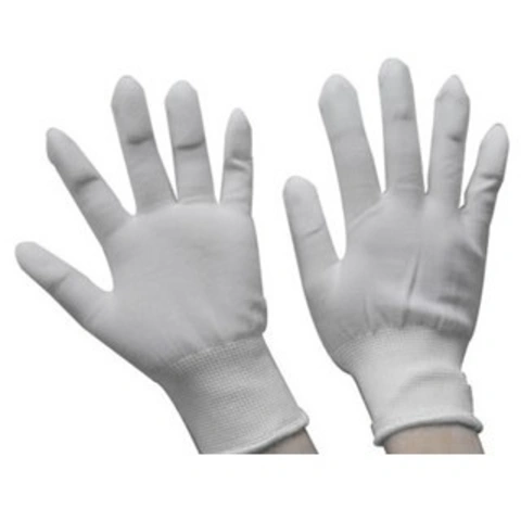 חבילת כפפות בד אנטי סטטיות עם ציפוי PU בקצות האצבעות - מידה SMALL MULTICOMP