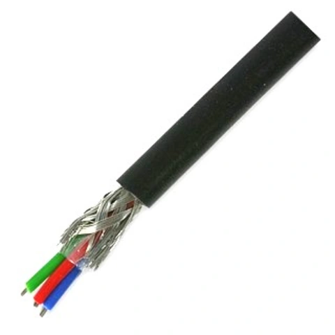 כבל פיקוד גמיש - 3 גידים 24AWG + סיכוך רשת PRO-POWER