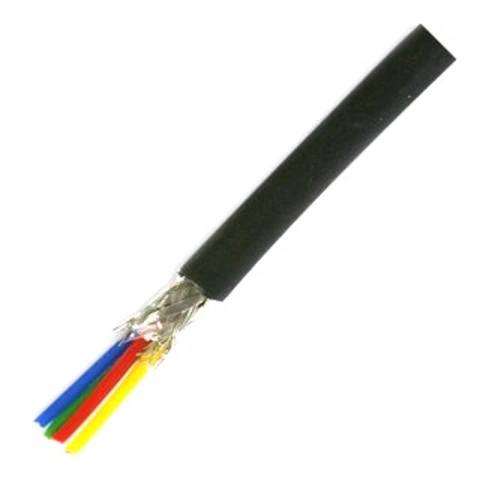 כבל פיקוד גמיש - 4 גידים 24AWG + סיכוך רשת PRO-POWER